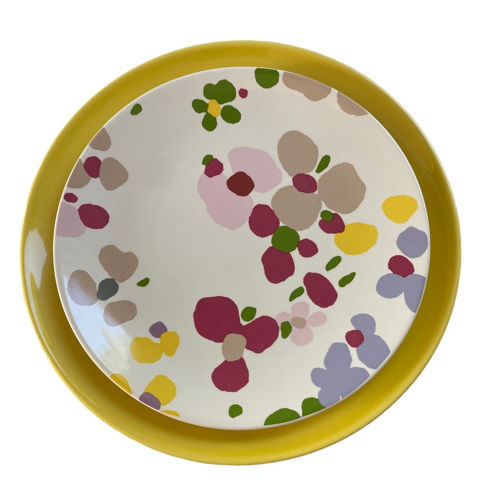 KATE SPADE Lenox Nolita Blush Floral Dinner Plate and Accent Plate